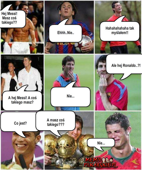 Messi zgasił Ronaldo :D