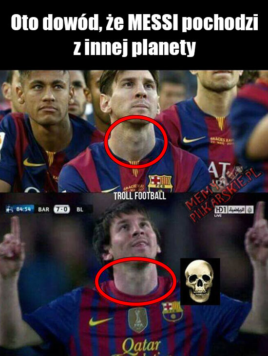 Oto dowód, że Messi jest z innej planety