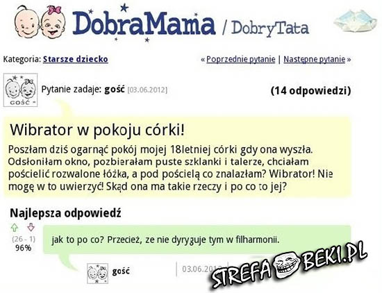 Wibrator w pokoju córki. Po co to jej?