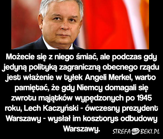 Odpowiedź Lecha Kaczyńskiego na roszczenia Niemiec