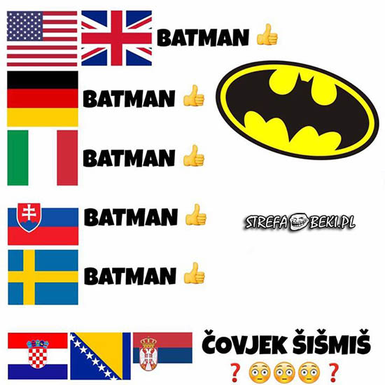 Batman w różnych językach