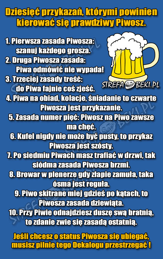 10 przykazań piwosza