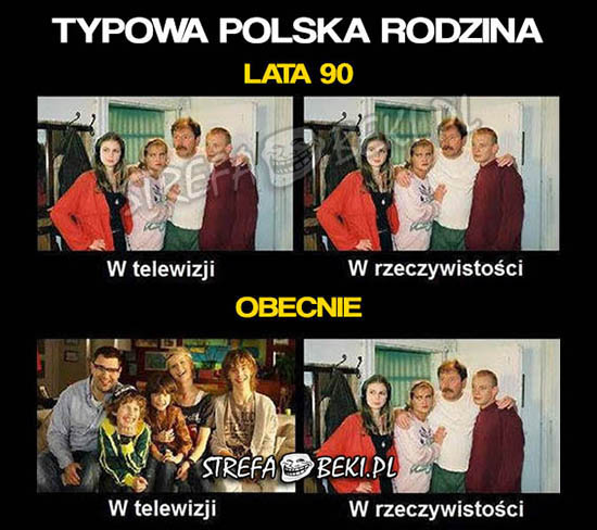 Typowa Polska rodzina: lata 90 vs obecnie