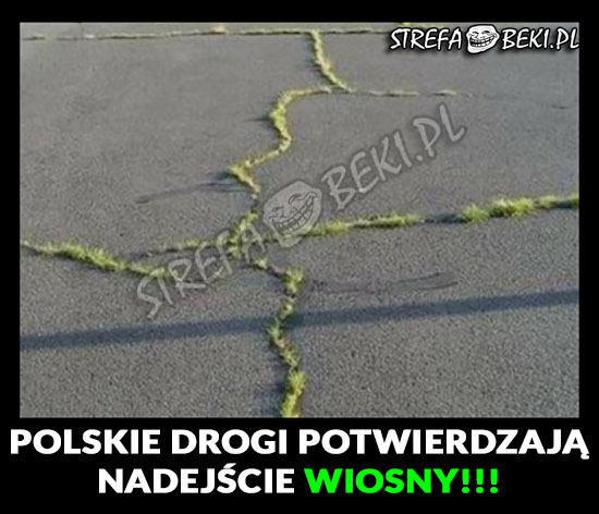 Polskie drogie potwierdzają nadejście wiosny