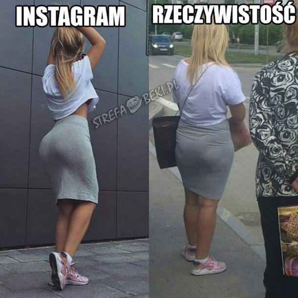 Instagram VS rzeczywistość