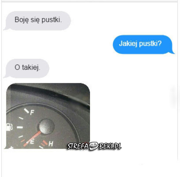 Boje się pustki