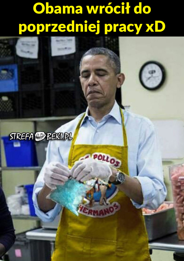 Obama wrócił do poprzedniej pracy xD