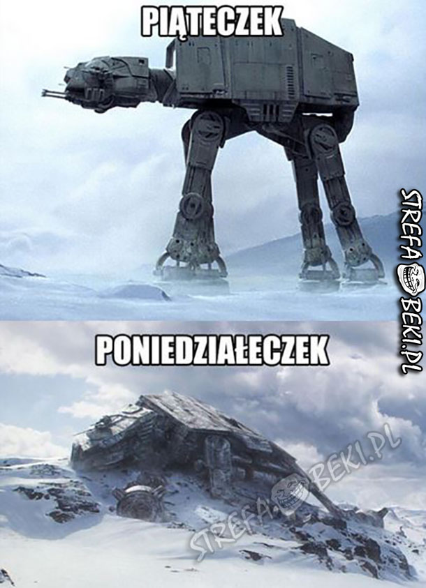 Piątek vs poniedziałek