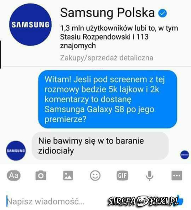 Samsung się nie bawi :D