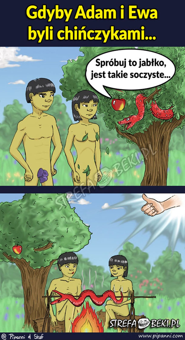 Gdyby Adam i Ewa byli chińczykami :D