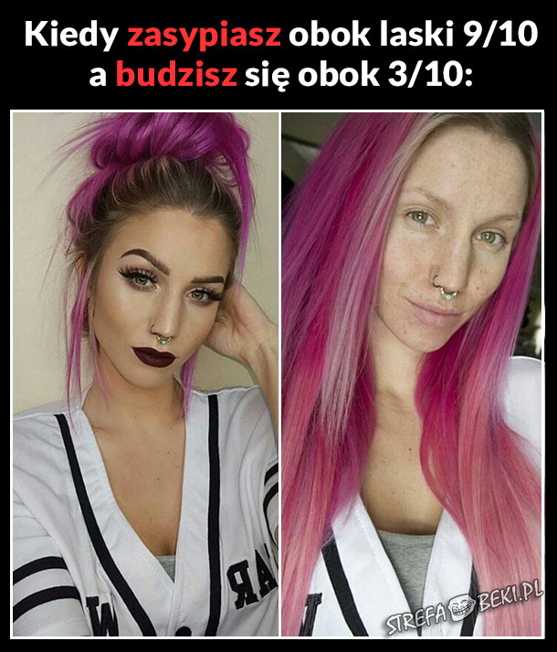 Kiedy śliczna laska zamienia się w paszteta :D