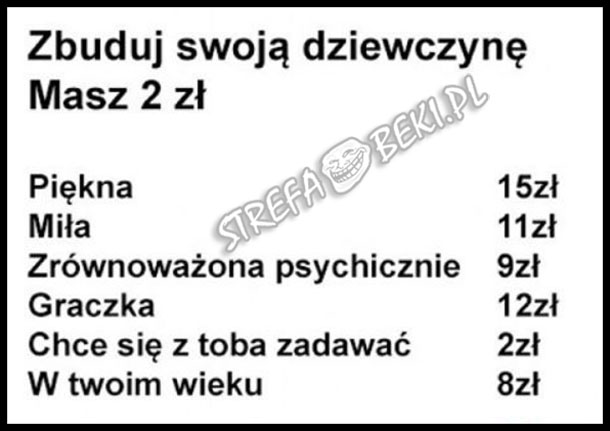 Dziewczyna za 2 zł