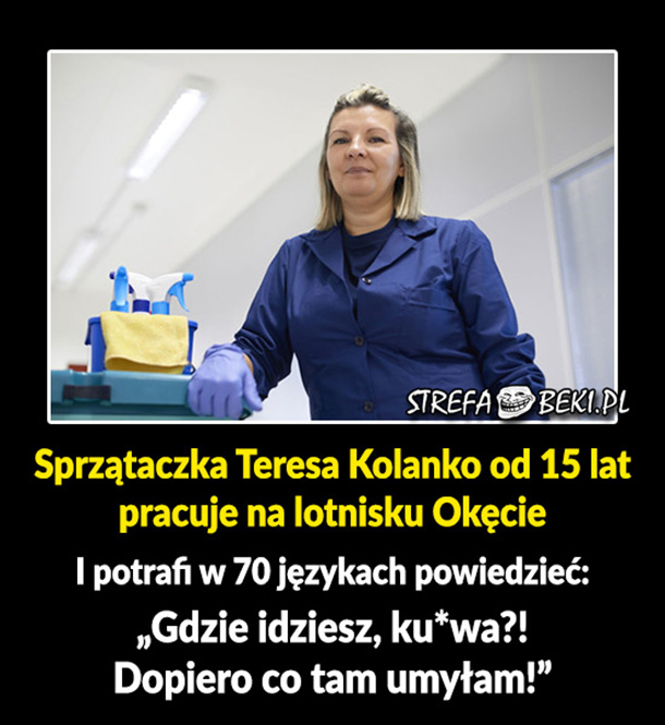 Sprzątaczka na Okęciu