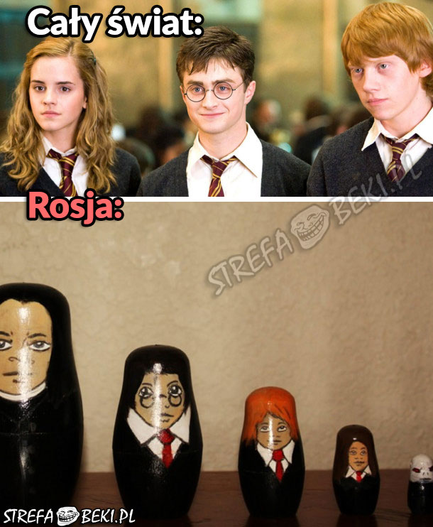 Rosyjski Harry, Ron i Hermiona :D