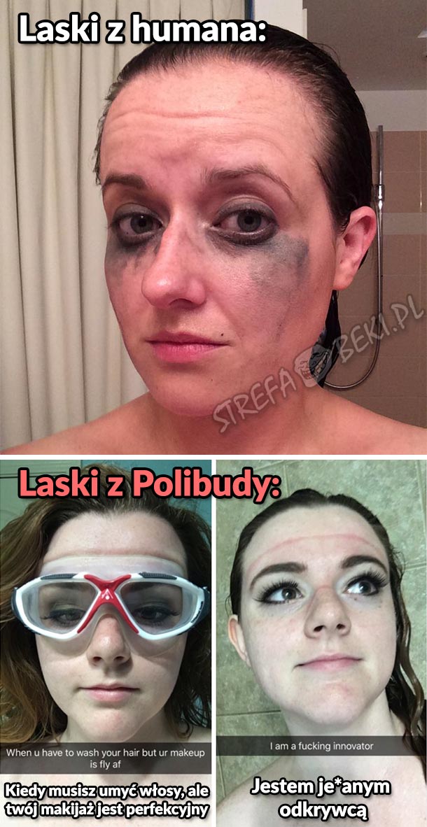Jak nie rozmazać makijażu pod prysznicem