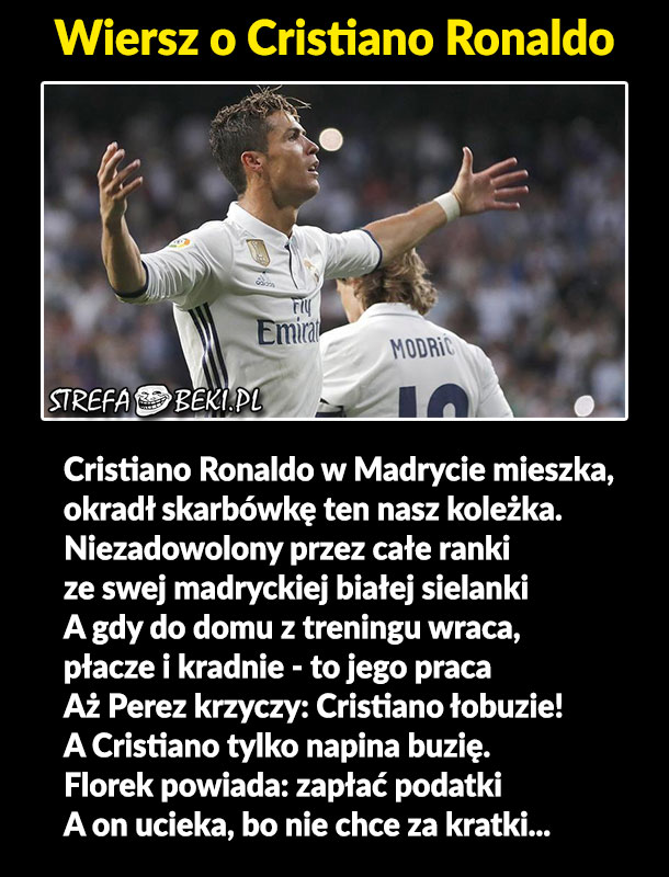 Wiersz o Cristiano Ronaldo