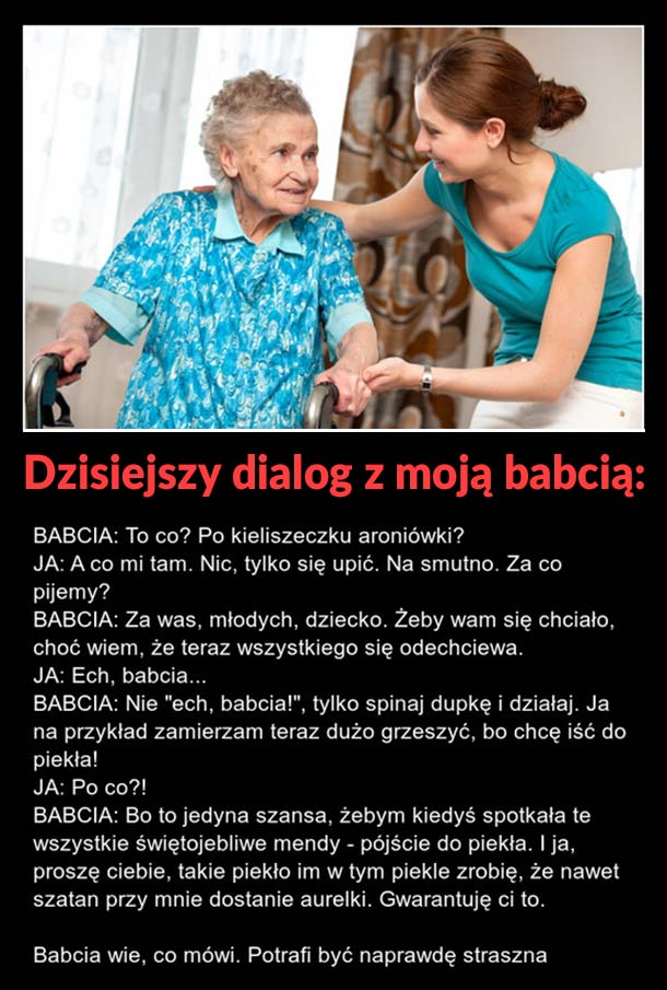 Dialog z babcią 