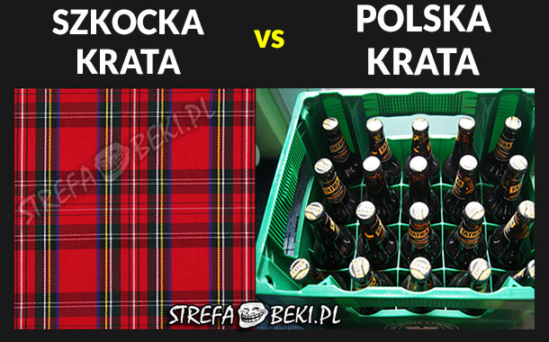 Szkocka krata vs polska krata :D
