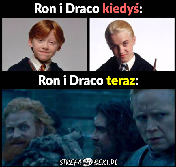 Ron i Draco kiedyś i dziś :D