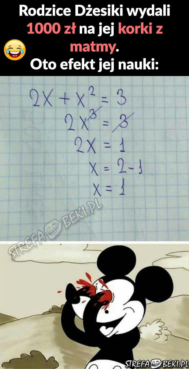 Matematyka vs Dżesika :D