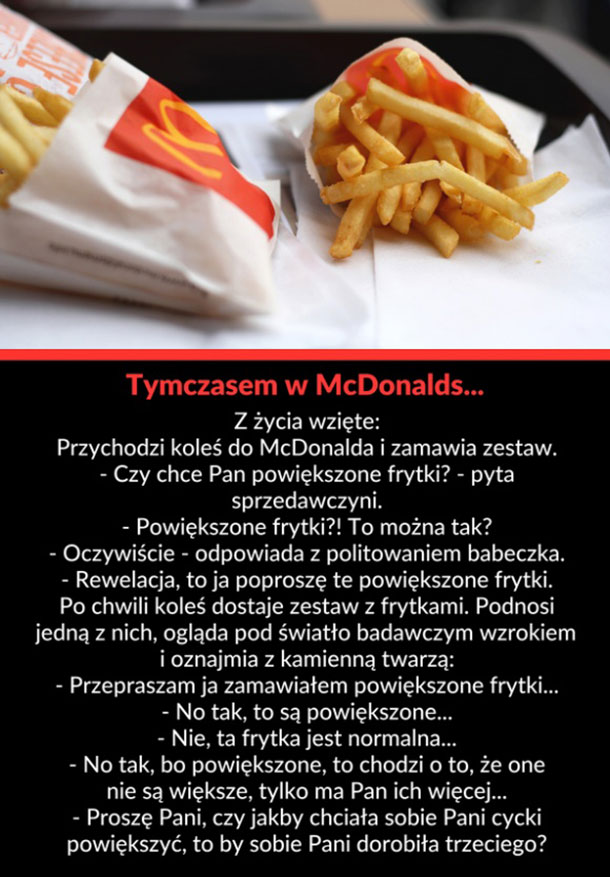 Autentyk z McDonalda :D