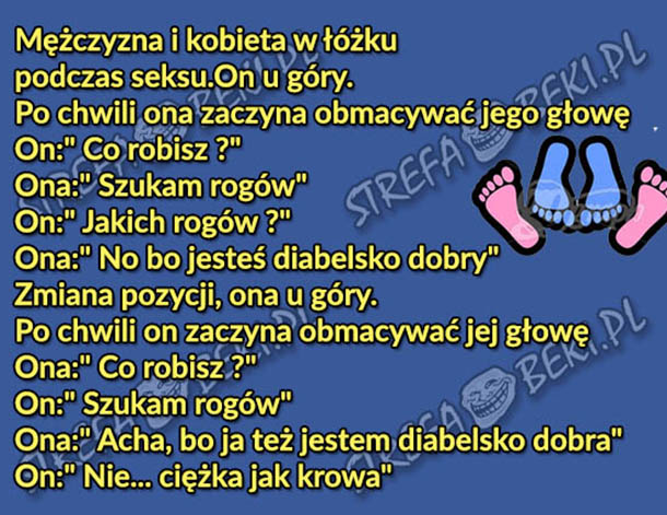 Mężczyzna i kobieta w łóżku...