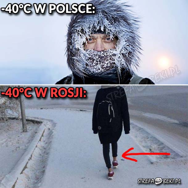 Zima w Polsce i Rosji 