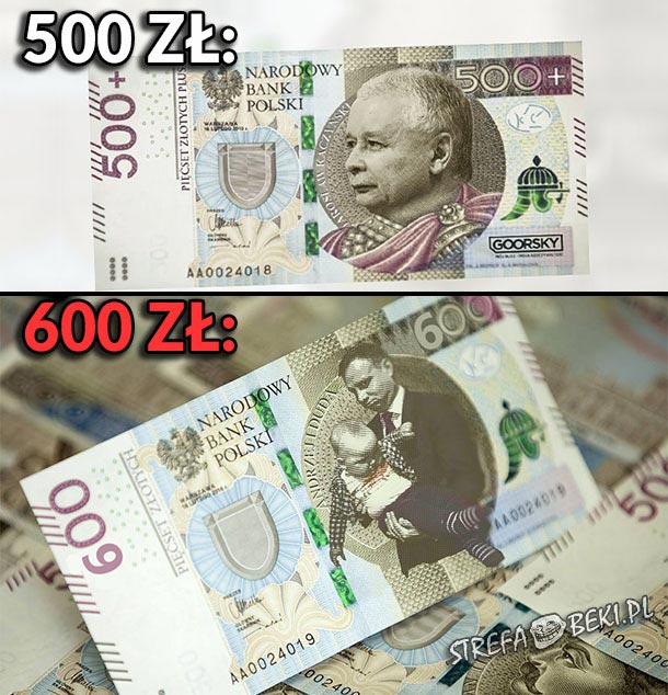 500 zł vs 600 zł