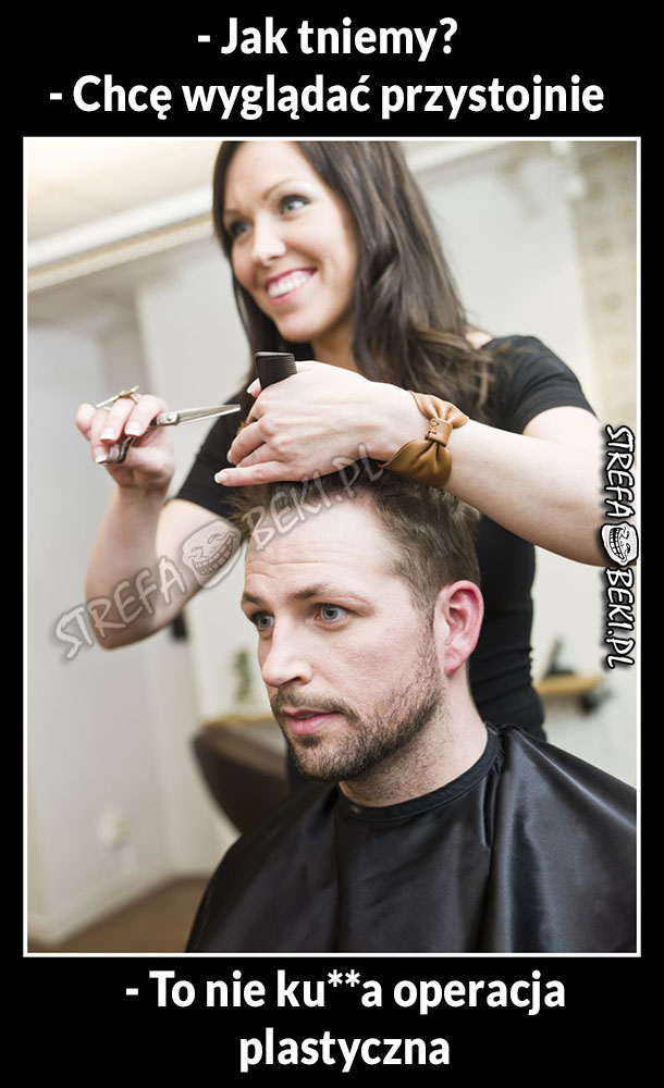 Mężczyźni u fryzjera