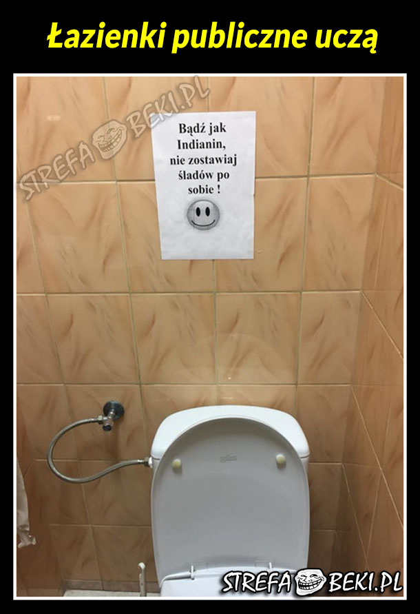 Toalety publiczne uczą
