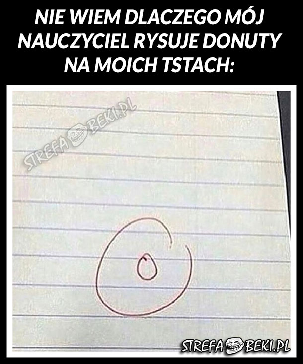Dlaczego on rysuje donuty?