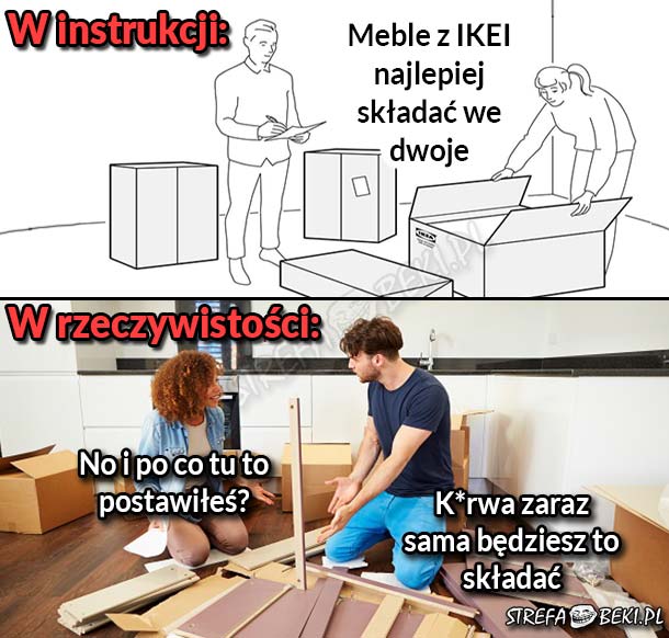 Składanie mebli z IKEA 