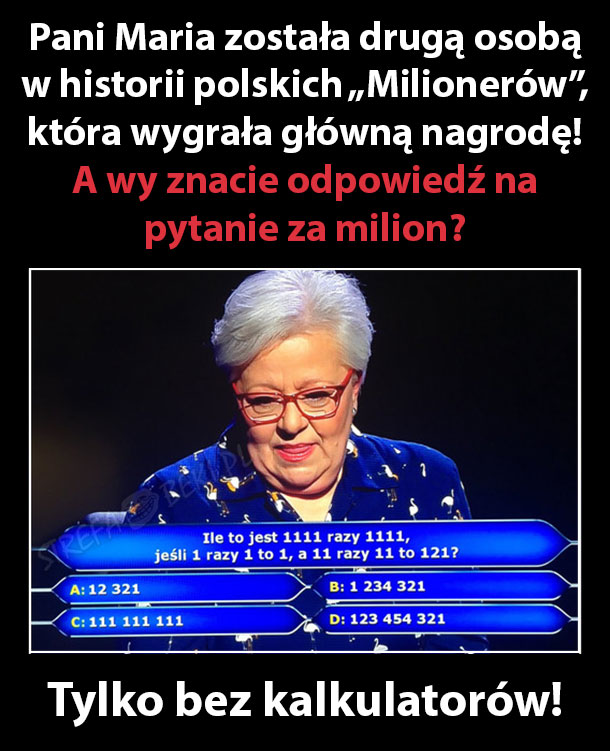 Pytanie za milion złotych 