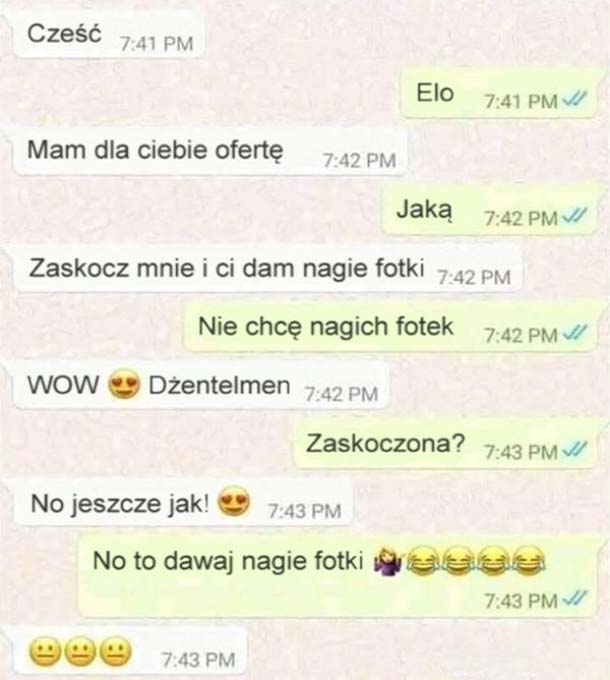 Zaskoczona? :D