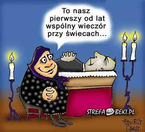 Wspólny wieczór przy świecach