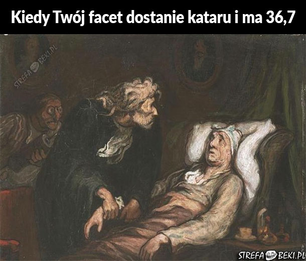 Kiedy Twój facet ma gorączkę