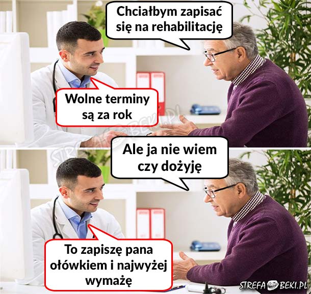 Zapisy na rehabilitację