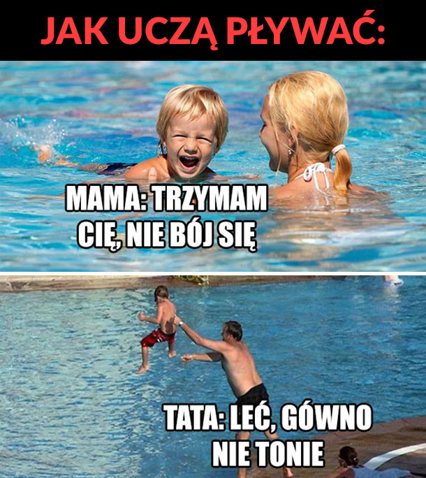 Nauka pływania :D