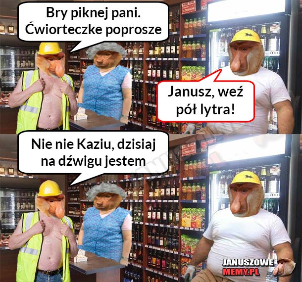 Janusz przed robotą