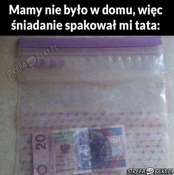 Śniadanie od taty 