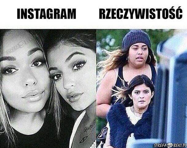 Instagram vs rzeczywistość