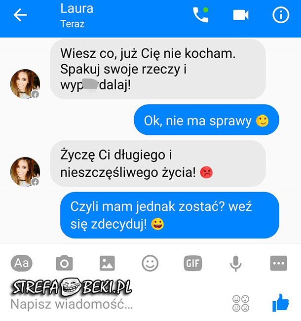 Niezdecydowana laska