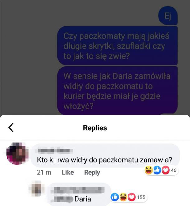 Widły w paczkomacie 