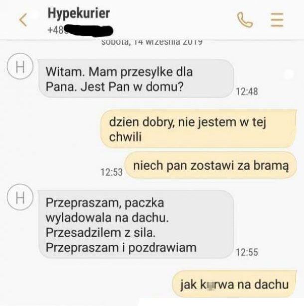 Trochę przesadził 