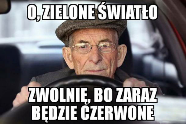 Dziadek za kierownicą 