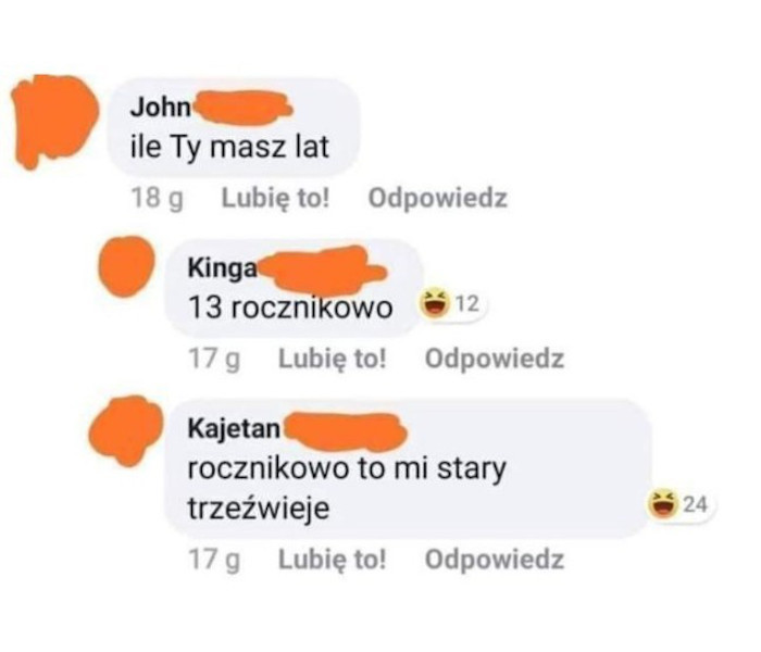 Pytania o wiek są trudne