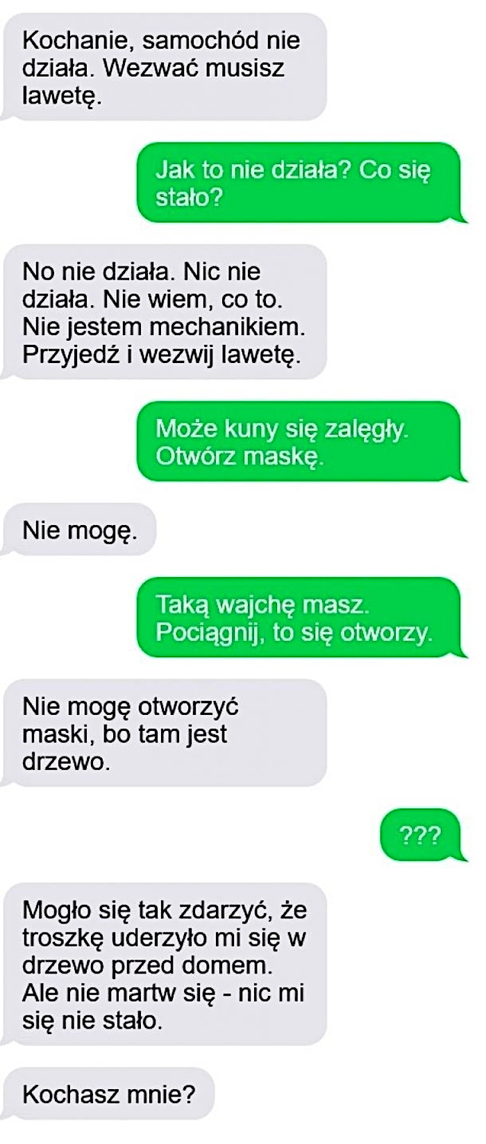 Postawa każdego męża w takiej sytuacji