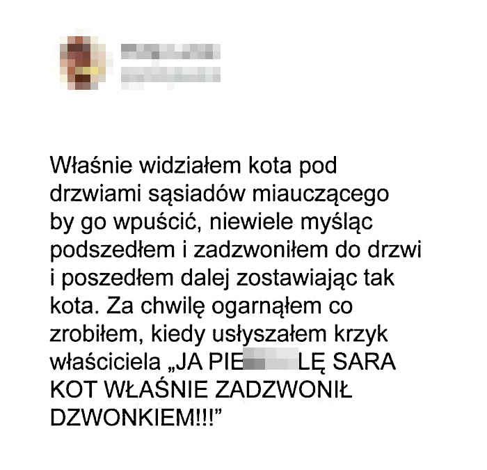 Przypadkiem udało się wkręcić sąsiadów