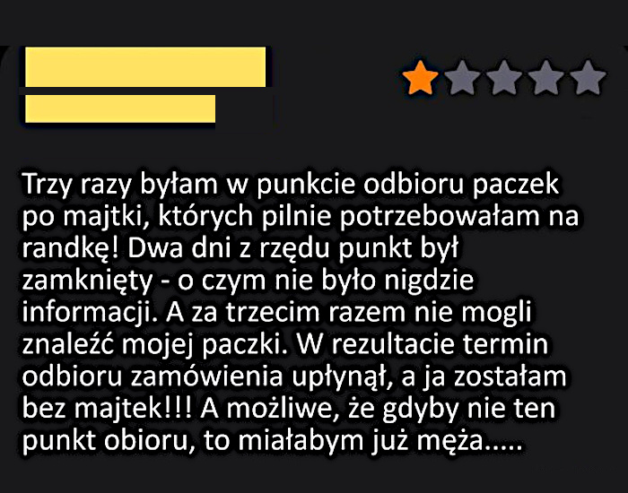 Niezwykle szczera opinia