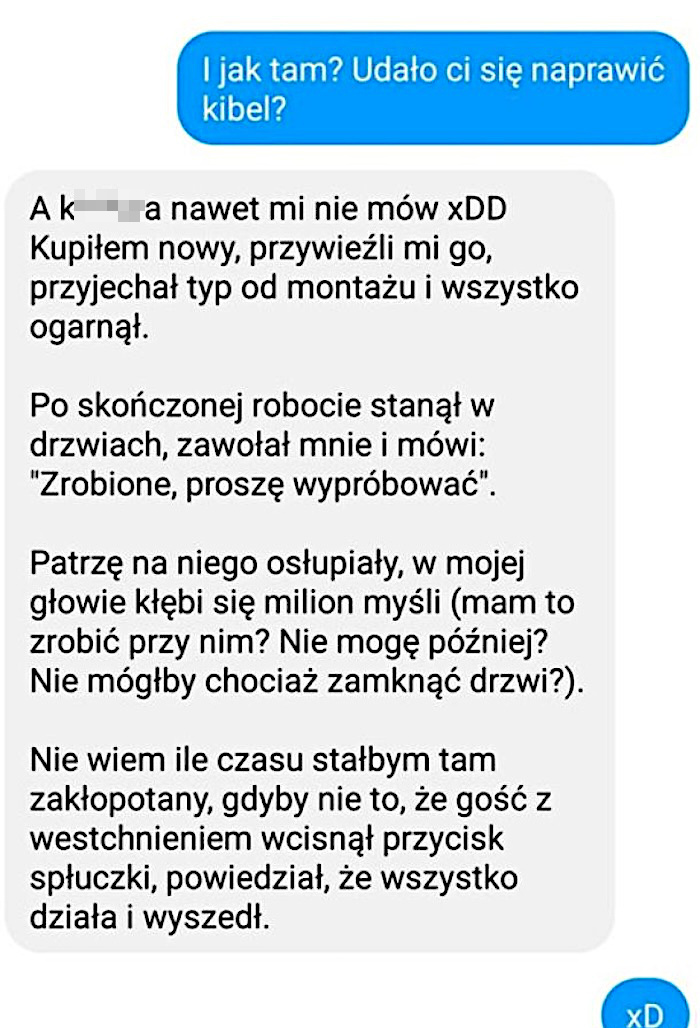 Ciężka naprawa kibla